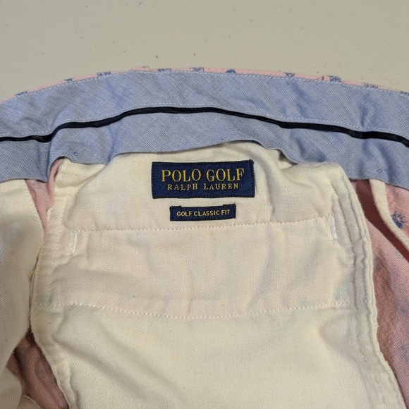 Polo Golf 38 x 30 pink & blue ladybug classic stretch chinos Ralph Lauren - Picture 10 of 13
